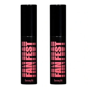 $12❤️‍🔥 Benefit Fan Fest Fanning & Volumizing Mascara HYPER BLACK 2PK 👁️ NEW